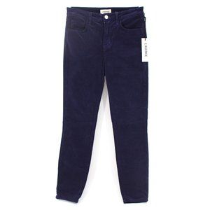 Lagence Margot High Rise Skinny Corduroy Stargazer Pants 25 Purple Navy XS NEW